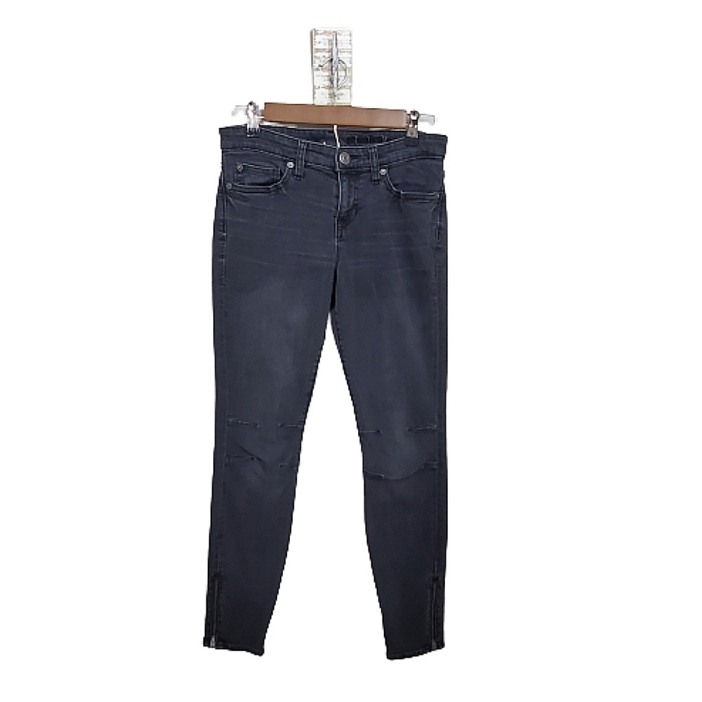 GAP Premium Super Skinny Mid Rise Moto Jeans